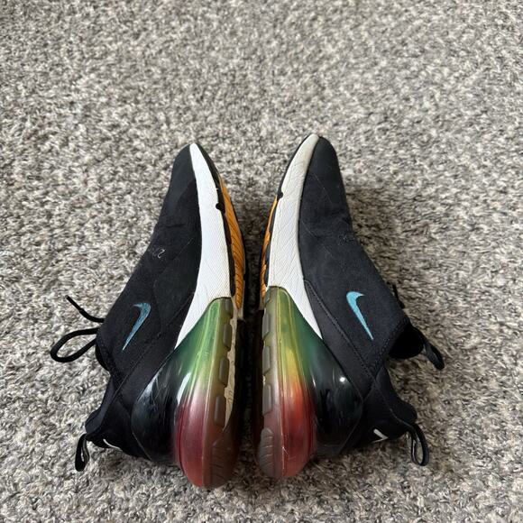 Nike Air Max 270 SE Black Laser Orange Volt Ombre Gradient Vapormax Men sz 10.5